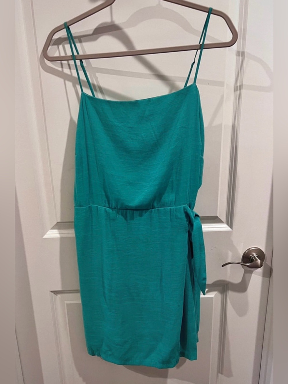 Nine West Women's Side Tie Mini Dress In Reef, Size 2X